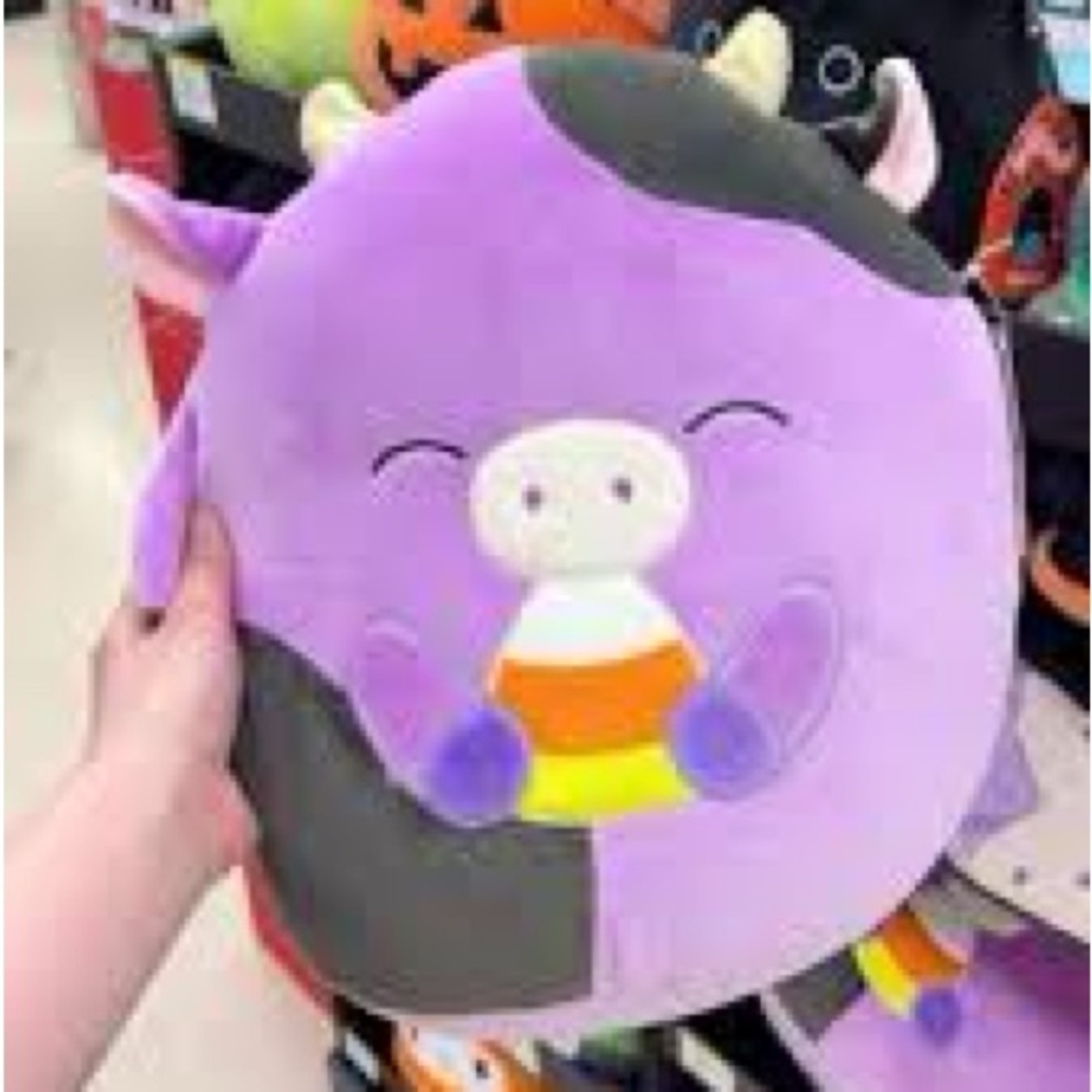 Squishmallow 12in Alexie The Cow Eating Candy New Release 2024 Halloween